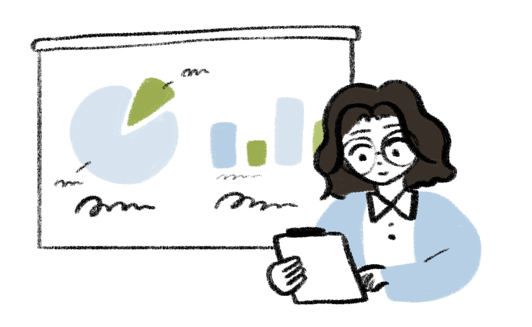 Illustrated data chart